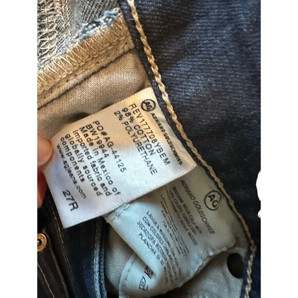 AG-ED Denim Women's 27R The Farrah High Rise Skinny Ankle Dark Wash Blue Jeans - Picture 8 of 14